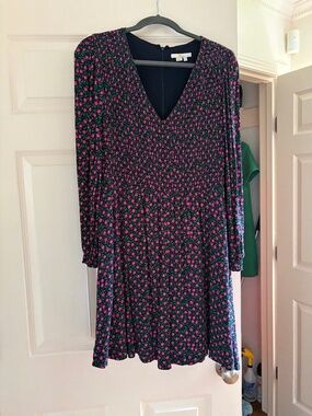 Boden Summer Work Dress Floral Mini V Neck Women's 8